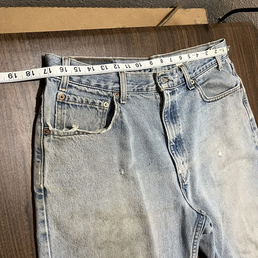 Vintage Levis Jeans USA 90s Distressed 36x30 Baggy Levi USA 550 loose wide leg